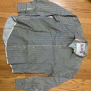 Robert Graham stripe shirt. Unworn. Size L